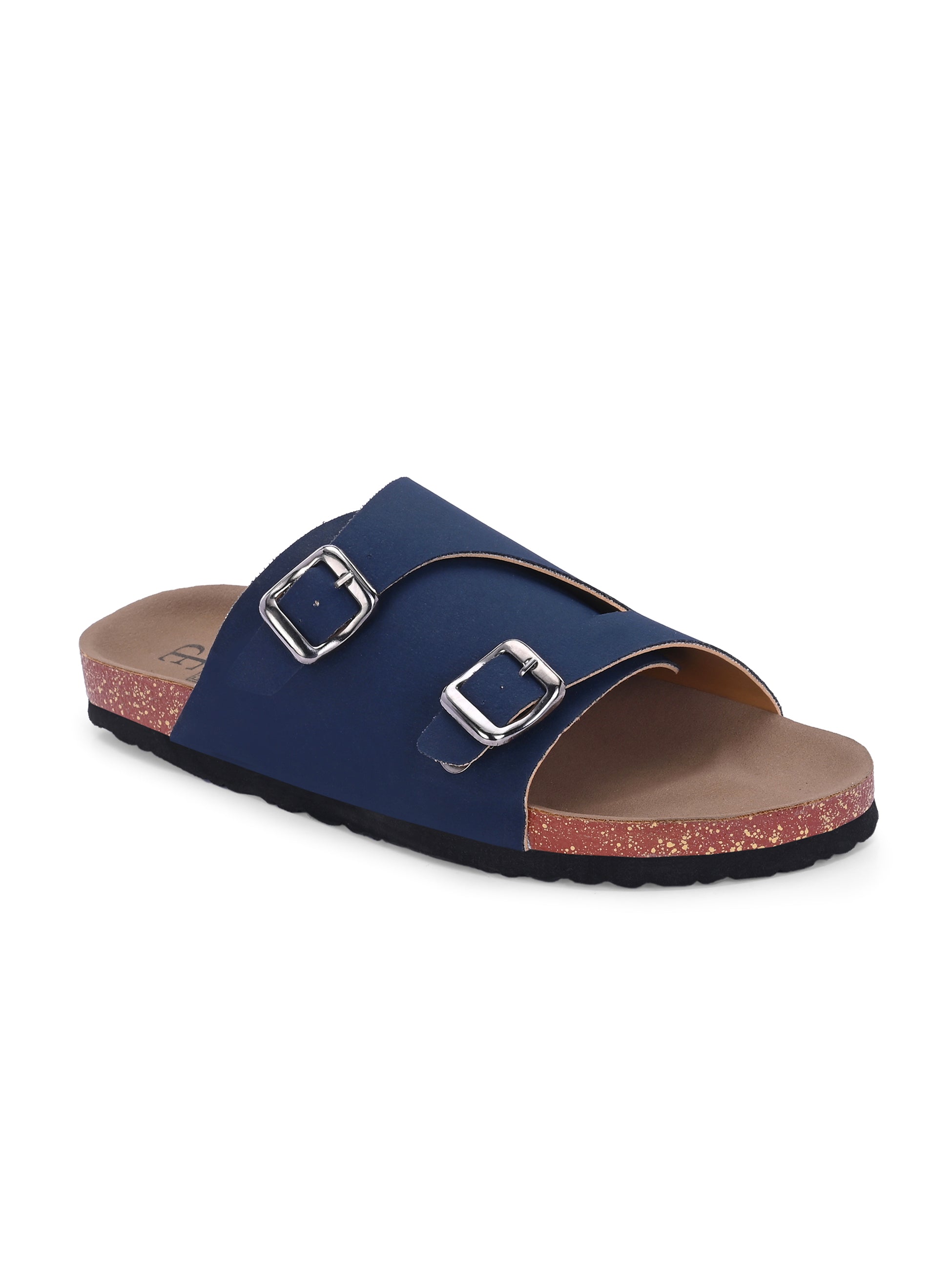 Men's casual sandals with slip-on style and buckle strap