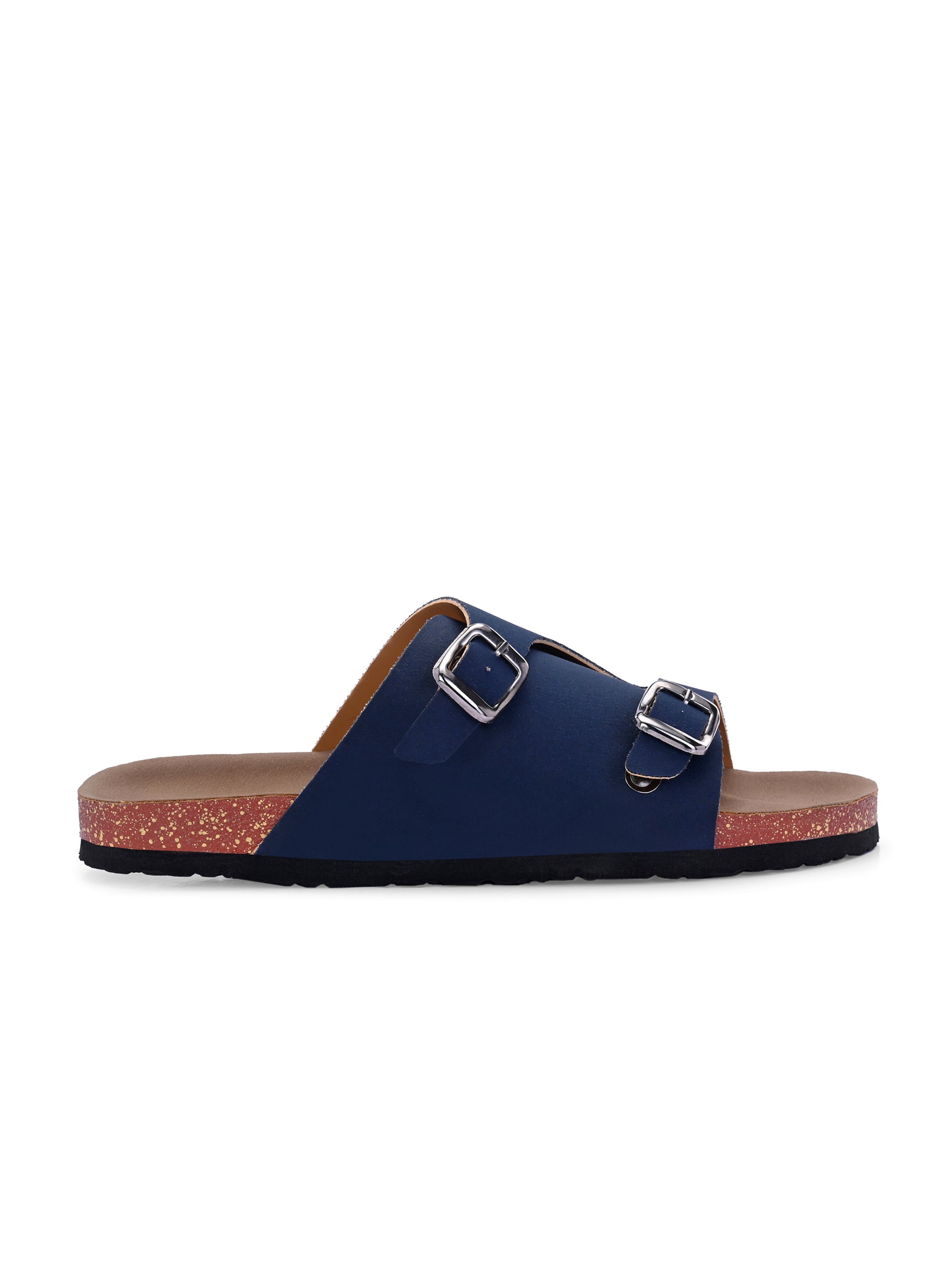 Men's casual sandals with slip-on style and buckle strap