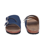 Men's casual sandals with slip-on style and buckle strap