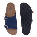 Men's casual sandals with slip-on style and buckle strap