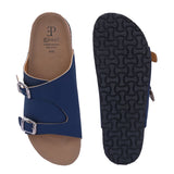 Men's casual sandals with slip-on style and buckle strap