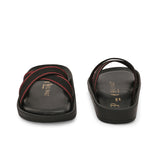 El Paso Women Woven Design Slip-On Open Toe Flats