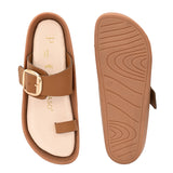 El Paso Women One Toe Flats with Buckles