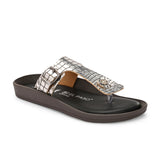 El Paso Women Woven Design T-Strap Flats
