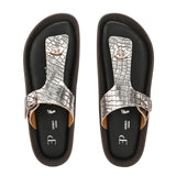 El Paso Women Woven Design T-Strap Flats