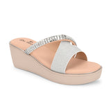El Paso Women Embellished Comfort Heel Sandals