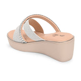 El Paso Women Embellished Comfort Heel Sandals