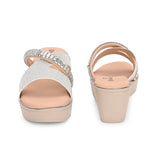El Paso Women Embellished Comfort Heel Sandals