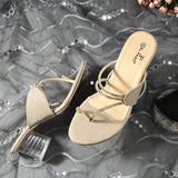 El Paso Women Open Toe Block Heel Sandals
