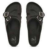 Elpaso Criss-Cross Flats with Buckles, highlighting their design and material details for a stylish and comfortable look.
