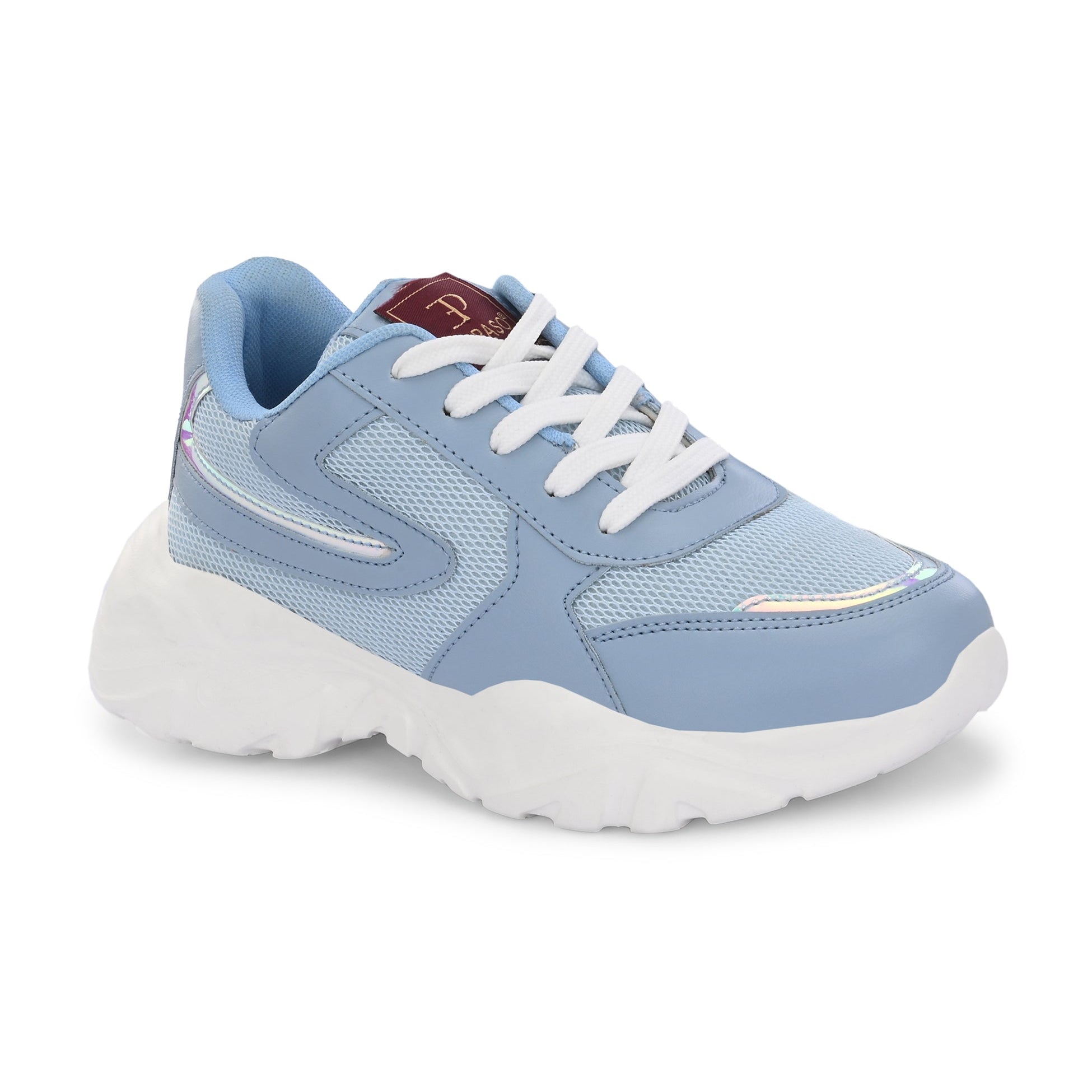Women Sneakers in blue with a sleek design and lightweight construction, perfect for athletic activities and all-day comfort.