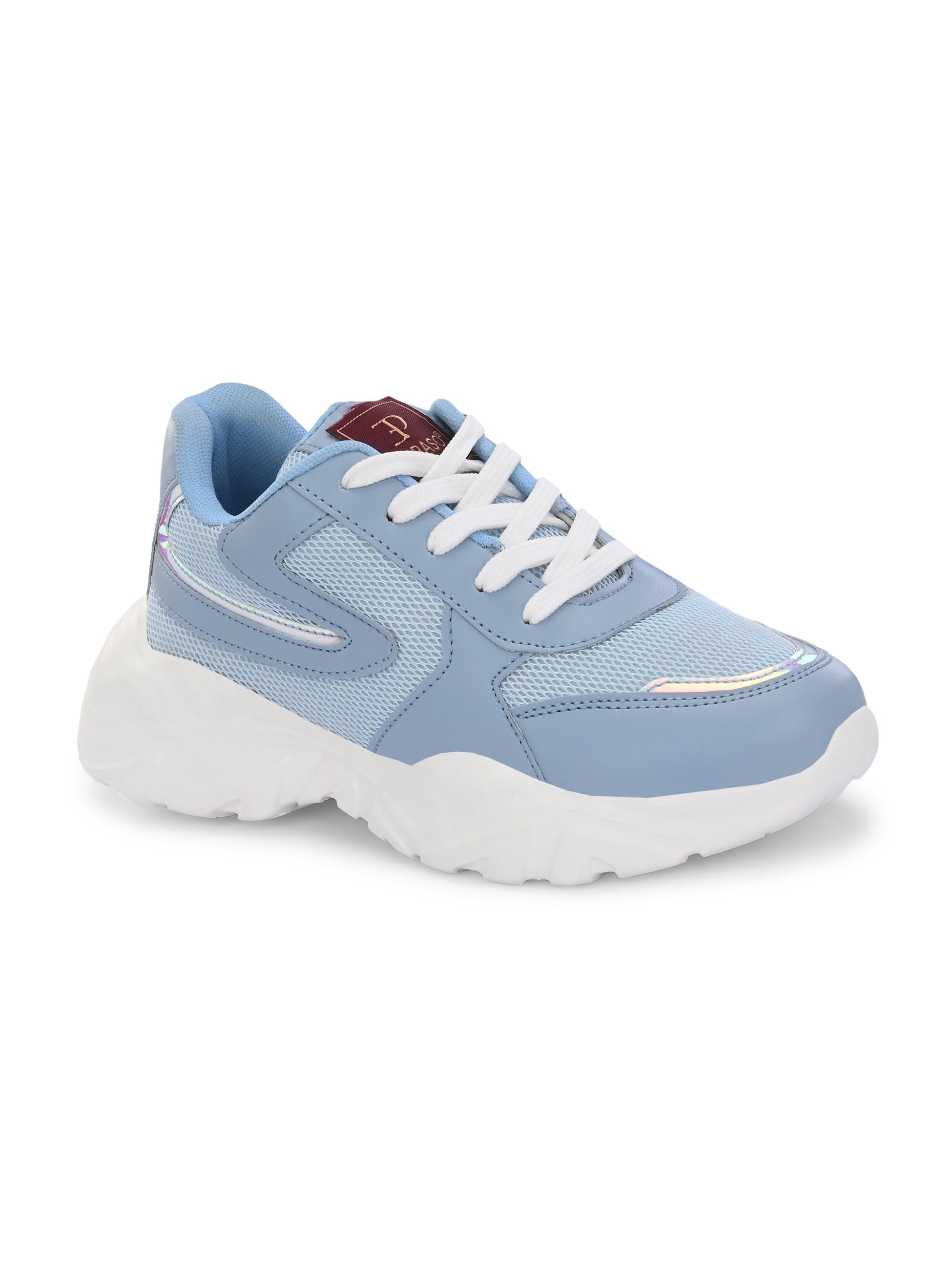 Women Sneakers in blue with a sleek design and lightweight construction, perfect for athletic activities and all-day comfort.