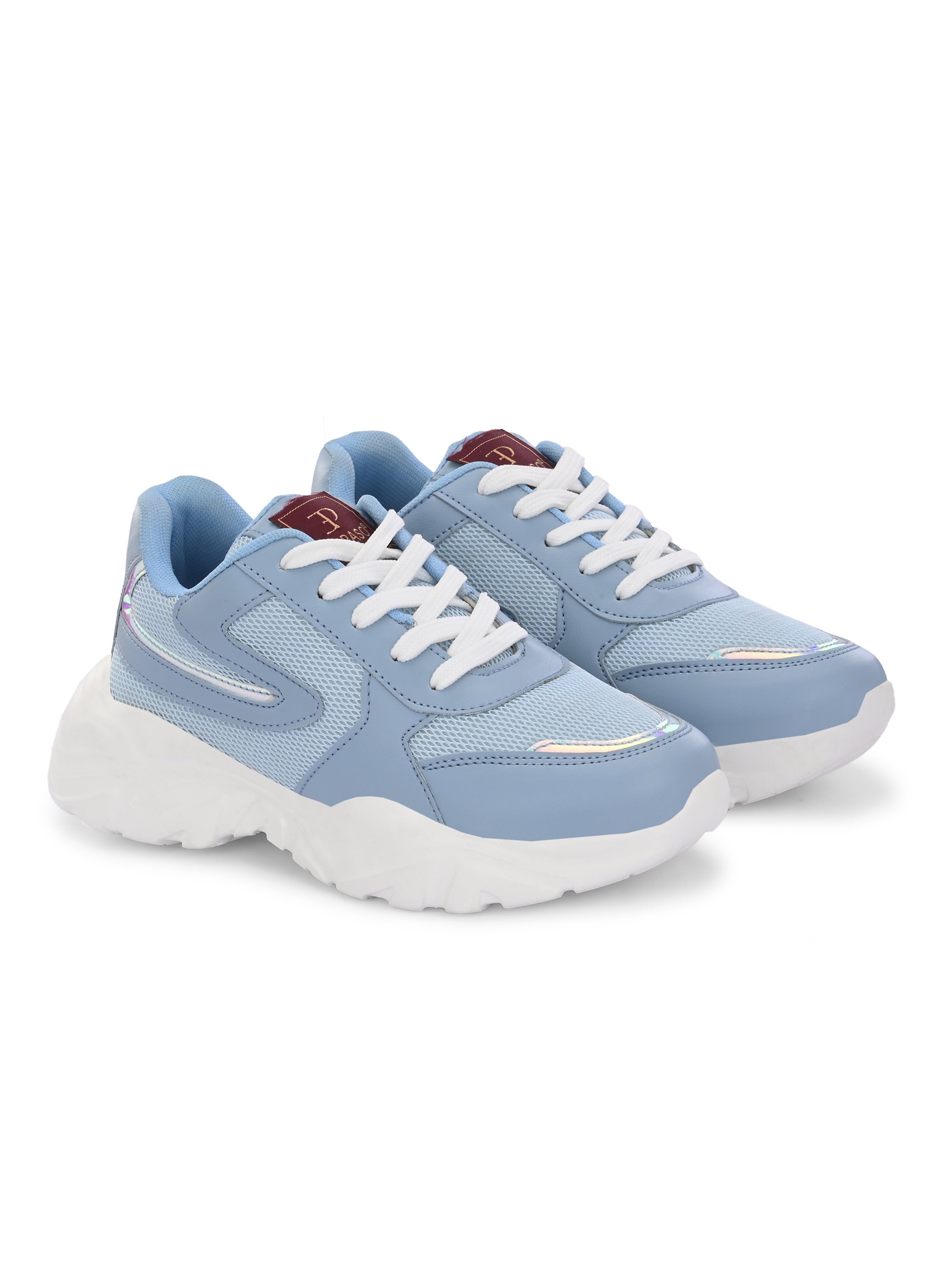 Women Sneakers in blue with a sleek design and lightweight construction, perfect for athletic activities and all-day comfort.