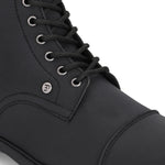 Sleek black casual boots combining modern style with ultimate comfort.