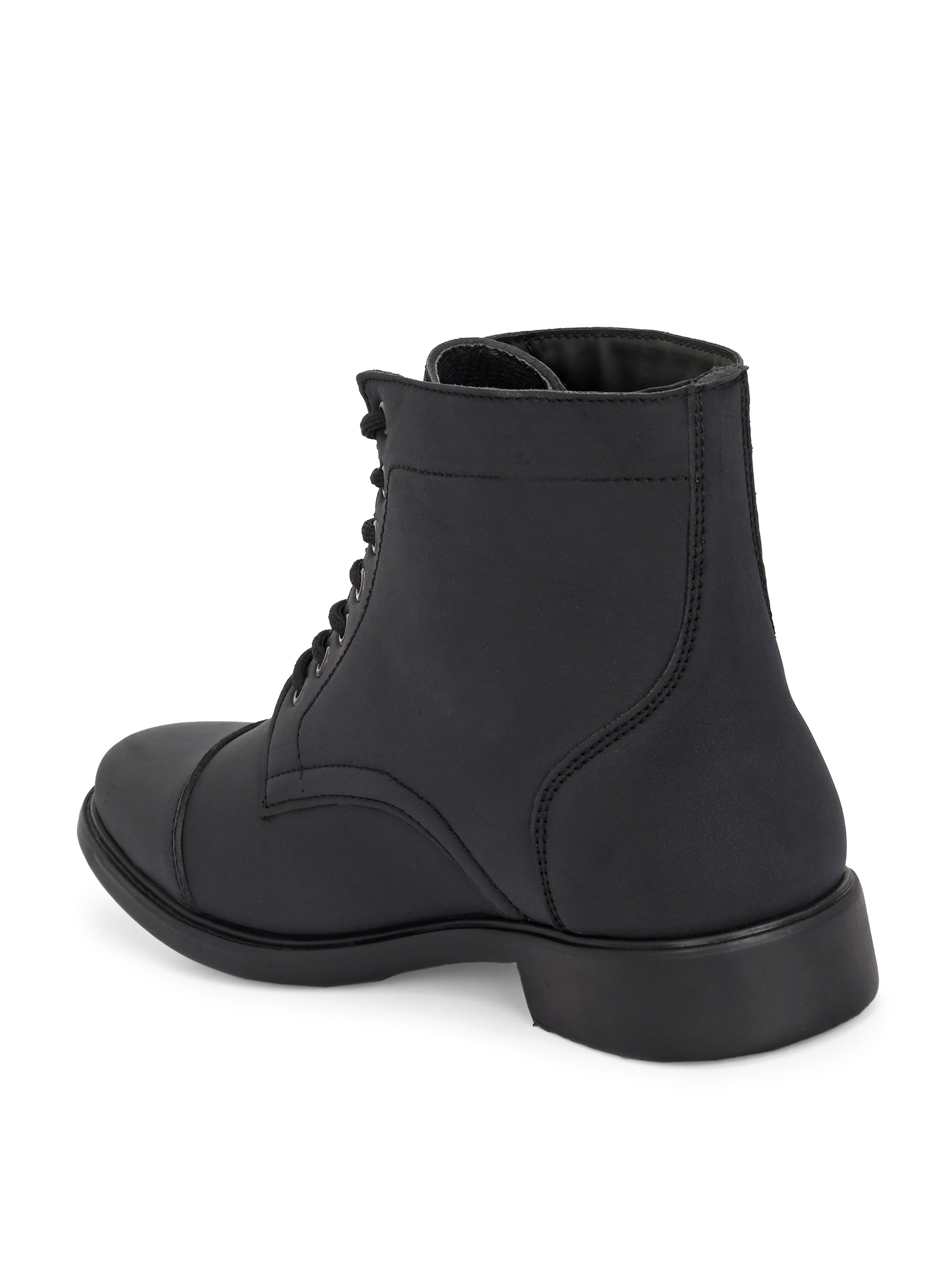 Sleek black casual boots combining modern style with ultimate comfort.